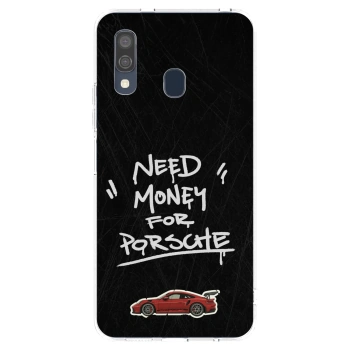 Picasee átlátszó szilikon tok az alábbi mobiltelefonokra Samsung Galaxy A40 A405F - Dark Racer