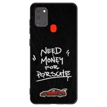 Picasee fekete szilikon tok az alábbi mobiltelefonokra Samsung Galaxy A21s - Dark Racer