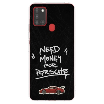 Picasee átlátszó szilikon tok az alábbi mobiltelefonokra Samsung Galaxy A21s - Dark Racer