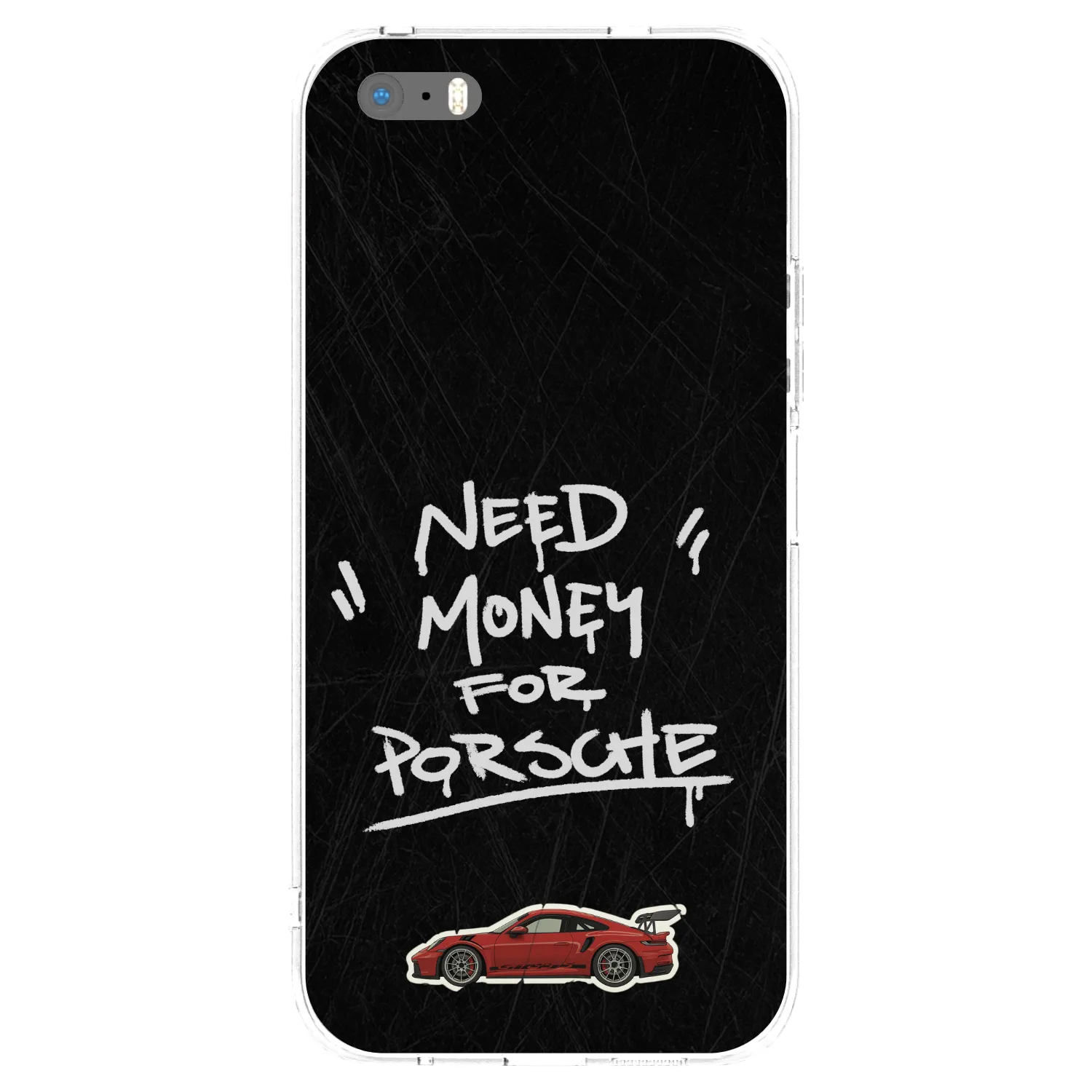 Picasee átlátszó szilikon tok az alábbi mobiltelefonokra Apple iPhone 5/5S/SE - Dark Racer