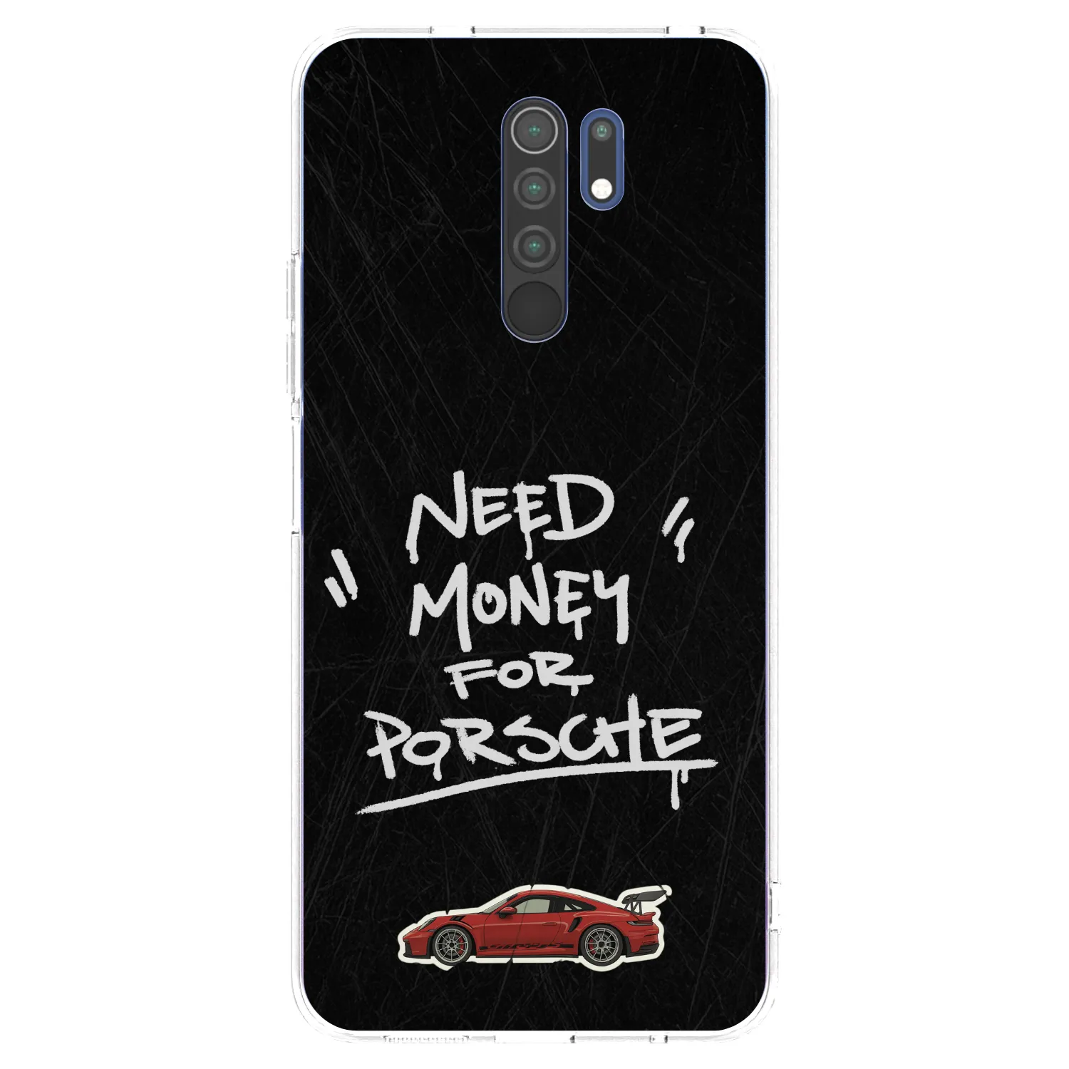 Picasee átlátszó szilikon tok az alábbi mobiltelefonokra Xiaomi Redmi 9 - Dark Racer