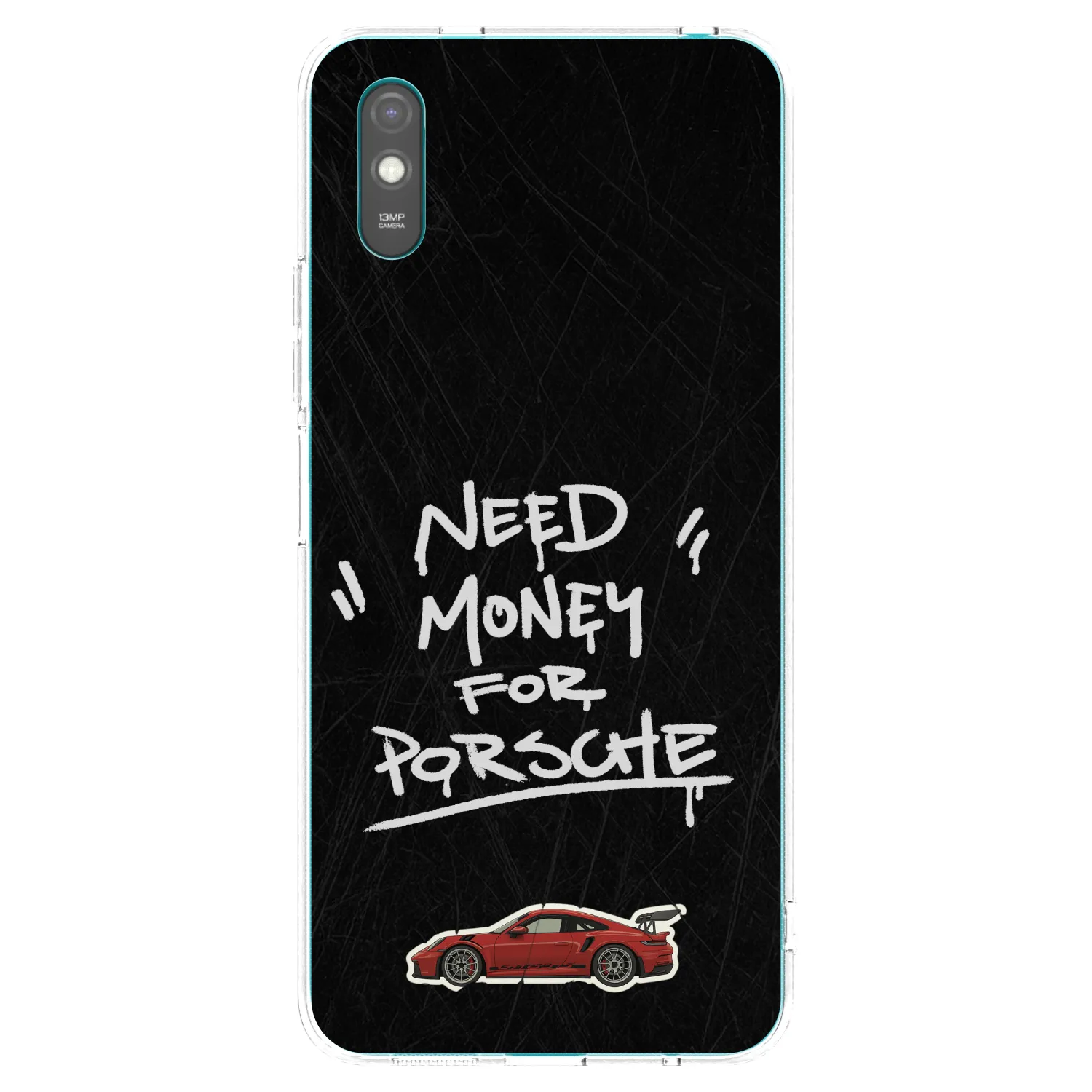 Picasee átlátszó szilikon tok az alábbi mobiltelefonokra Xiaomi Redmi 9A - Dark Racer