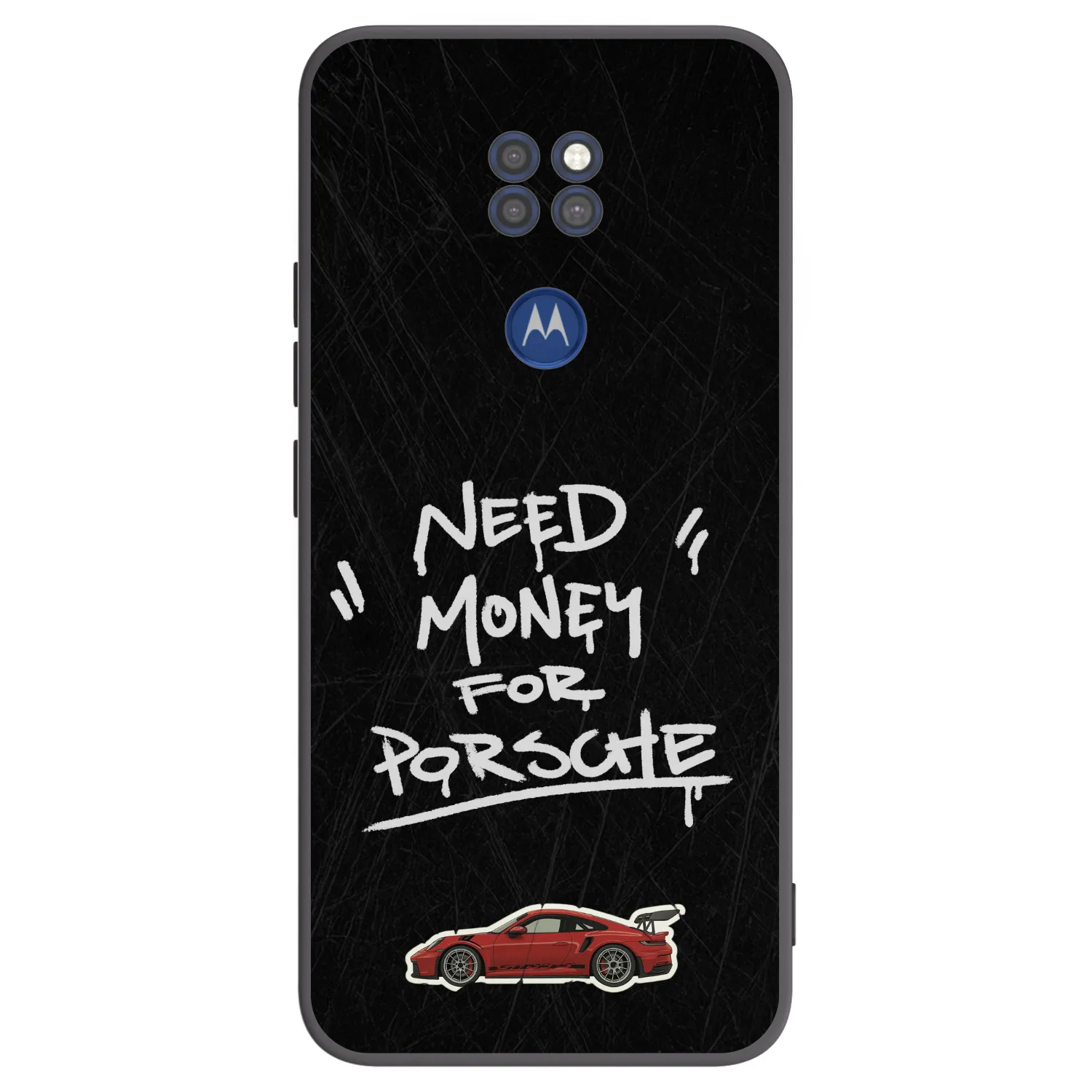 Picasee fekete szilikon tok az alábbi mobiltelefonokra Motorola Moto G9 Play - Dark Racer