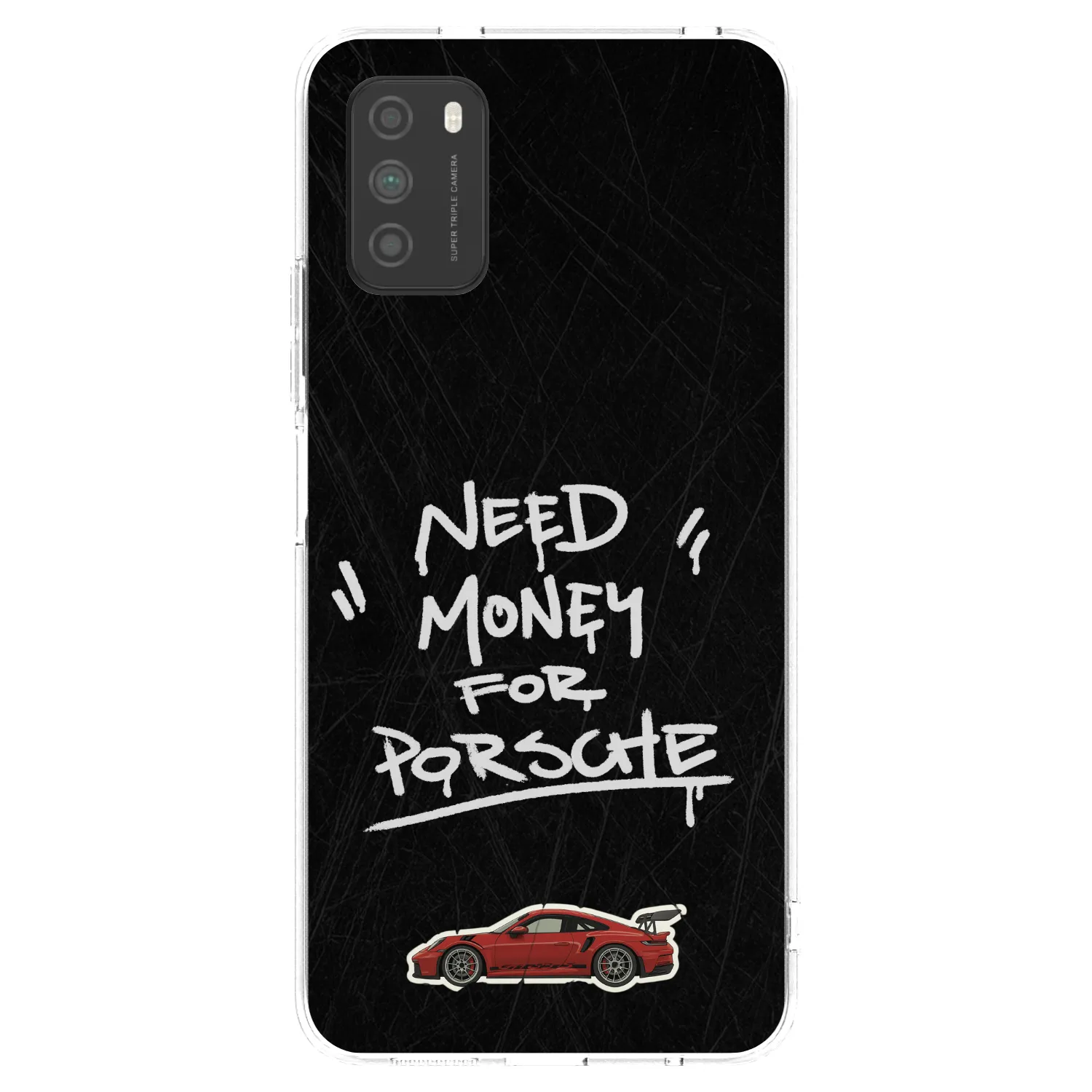 Picasee átlátszó szilikon tok az alábbi mobiltelefonokra Xiaomi Poco M3 - Dark Racer