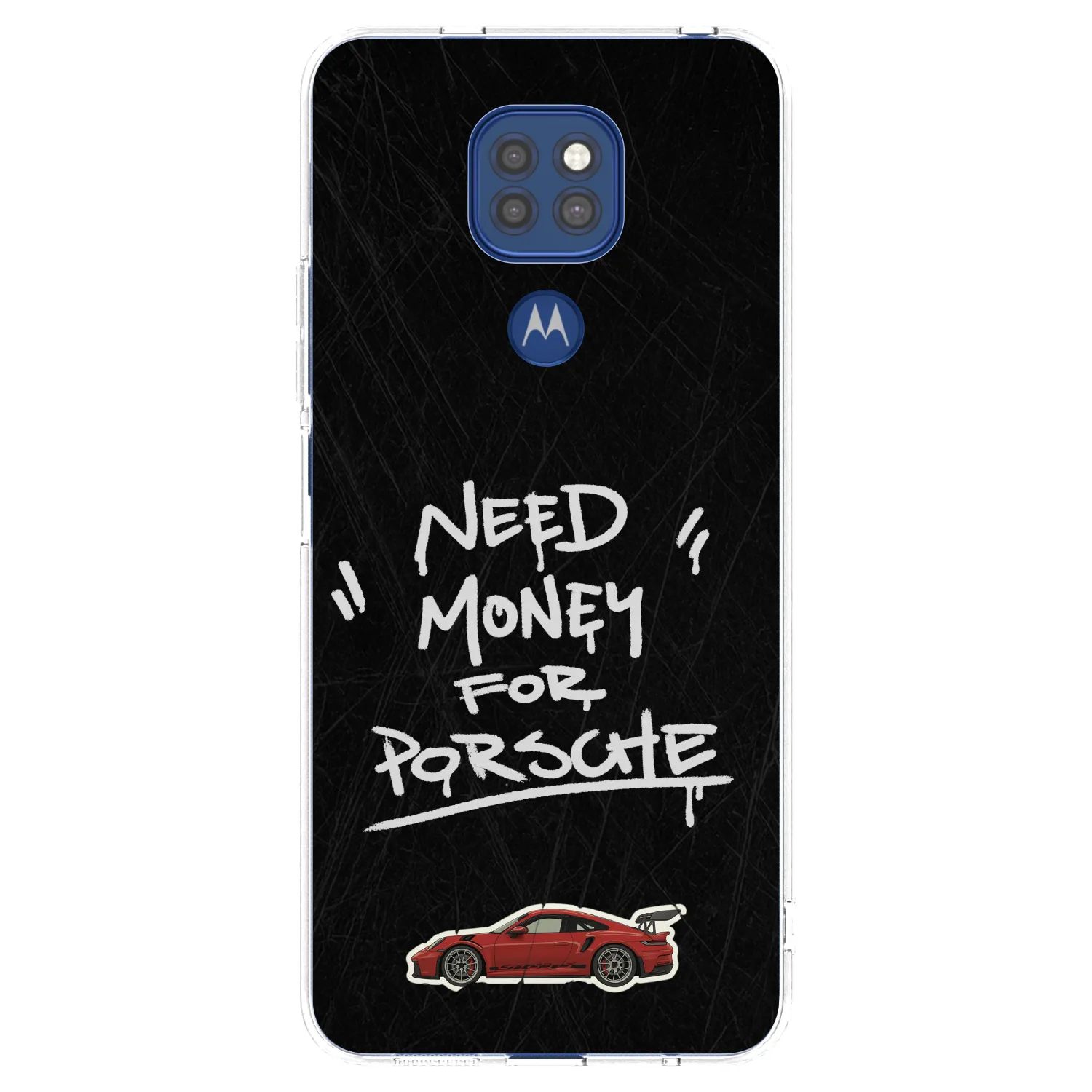Picasee átlátszó szilikon tok az alábbi mobiltelefonokra Motorola Moto G9 Play - Dark Racer