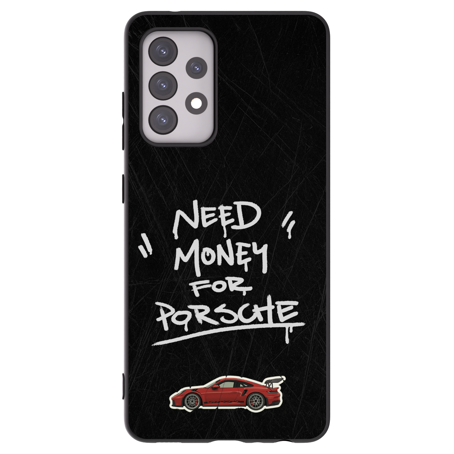Picasee fekete szilikon tok az alábbi mobiltelefonokra Samsung Galaxy A52 5G A525F - Dark Racer