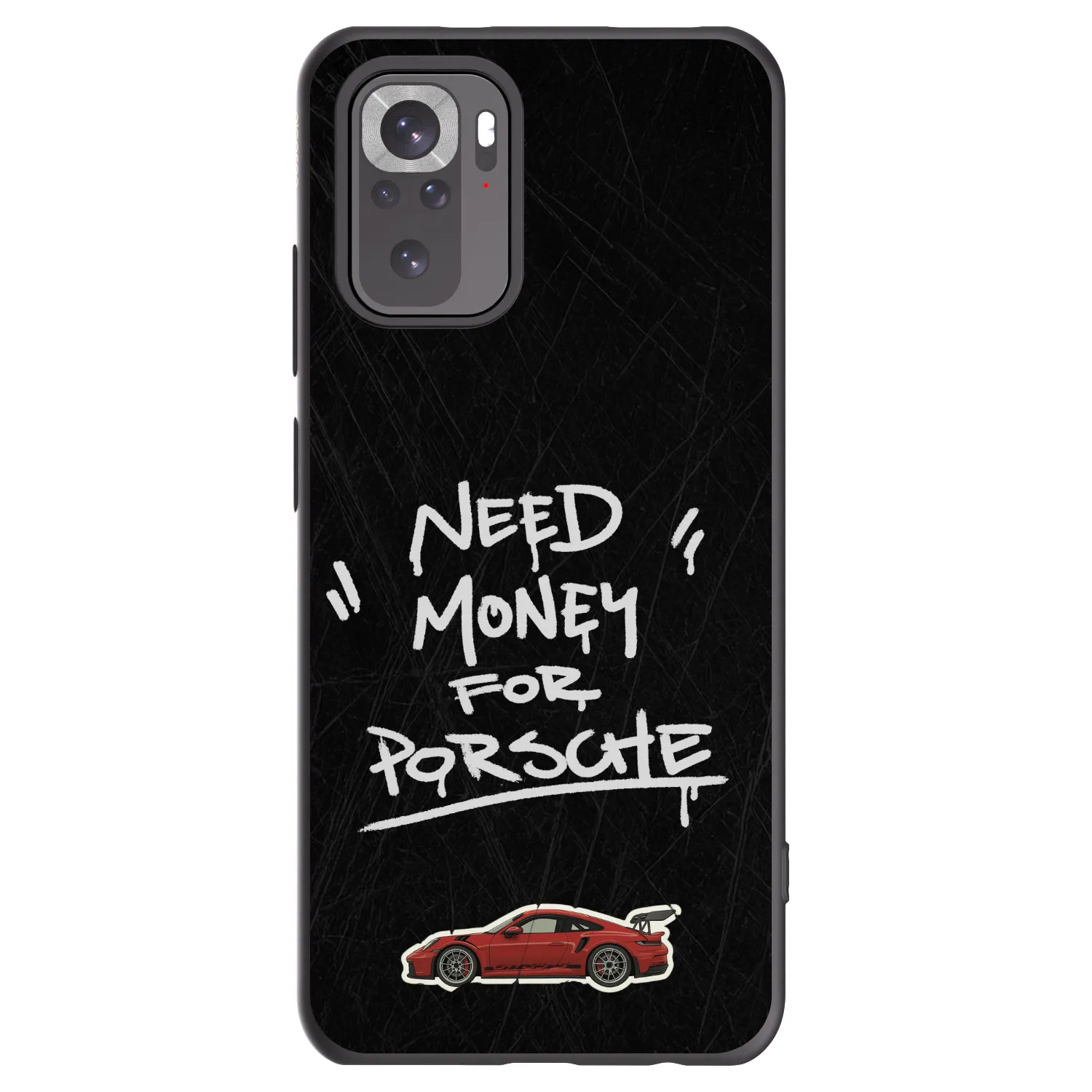 Picasee fekete szilikon tok az alábbi mobiltelefonokra Xiaomi Redmi Note 10S - Dark Racer