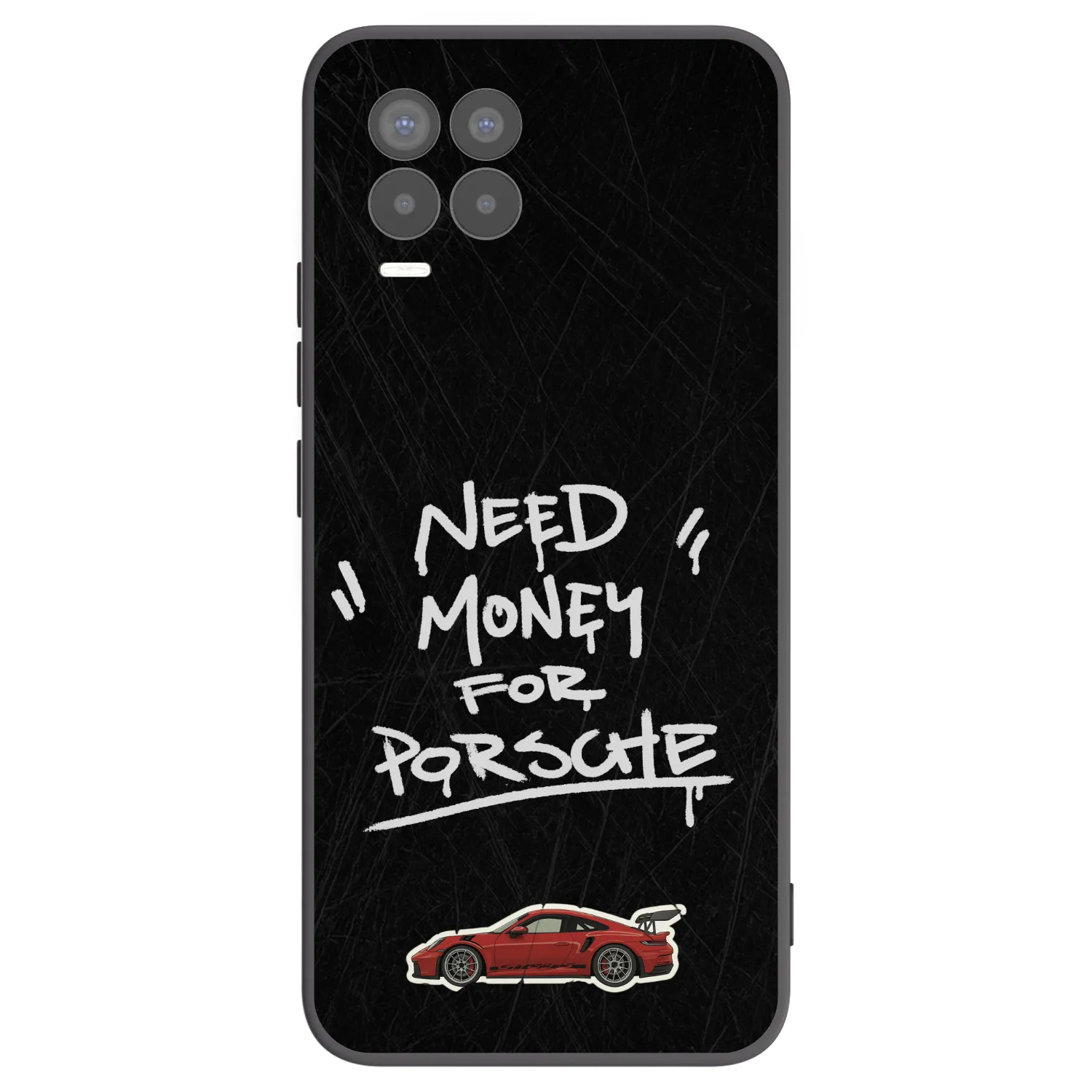 Picasee fekete szilikon tok az alábbi mobiltelefonokra Realme 8 Pro - Dark Racer