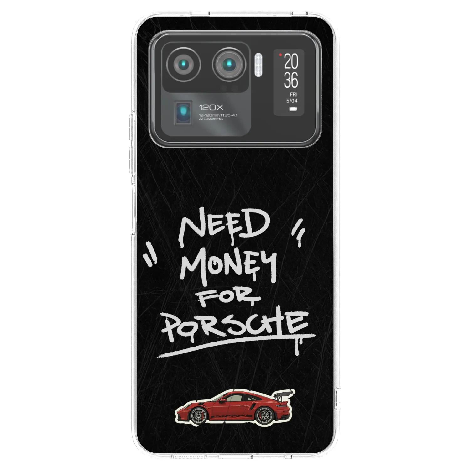 Picasee átlátszó szilikon tok az alábbi mobiltelefonokra Xiaomi Mi 11 Ultra - Dark Racer