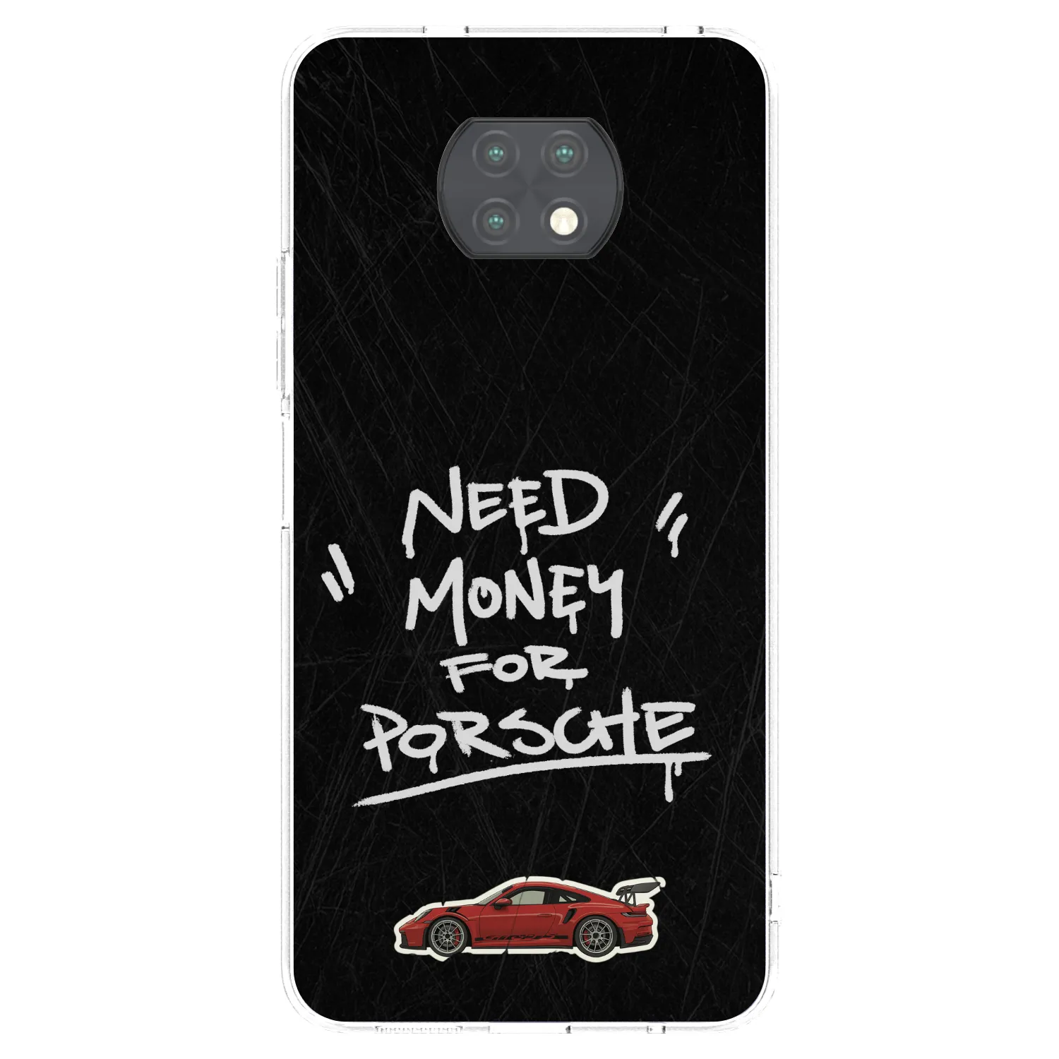 Picasee átlátszó szilikon tok az alábbi mobiltelefonokra Xiaomi Redmi Note 9T - Dark Racer