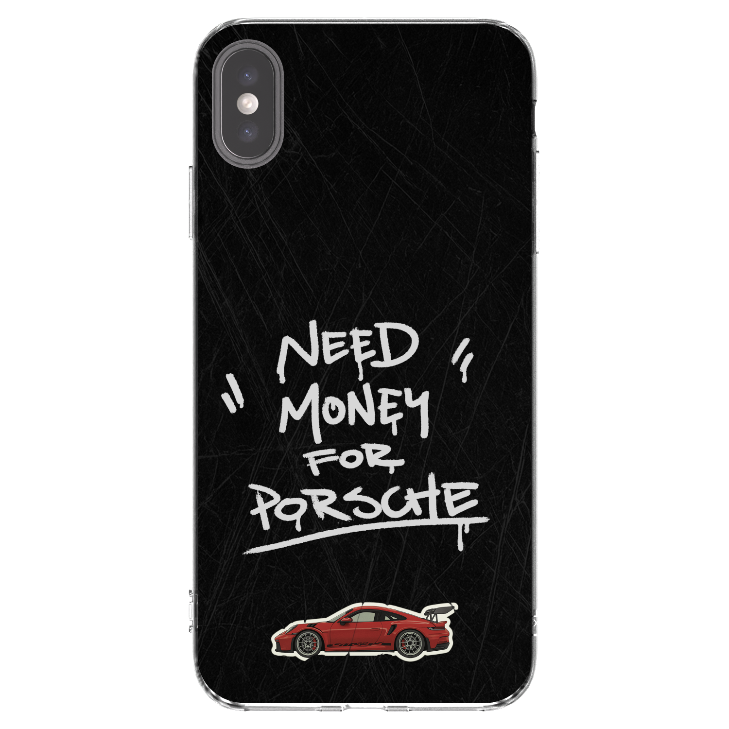 Picasee átlátszó szilikon tok az alábbi mobiltelefonokra Apple iPhone XS Max - Dark Racer