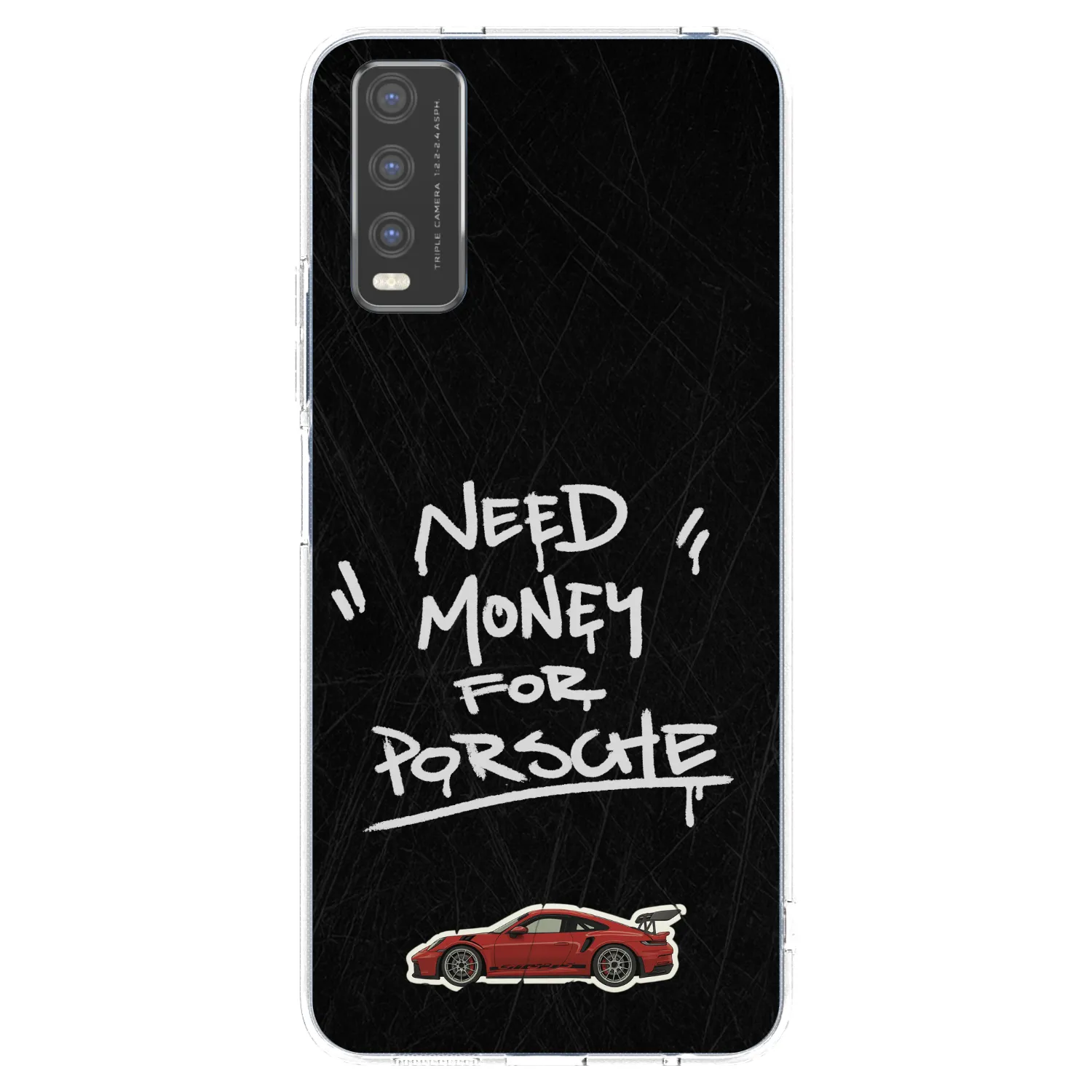 Picasee átlátszó szilikon tok az alábbi mobiltelefonokra Vivo Y20s - Dark Racer