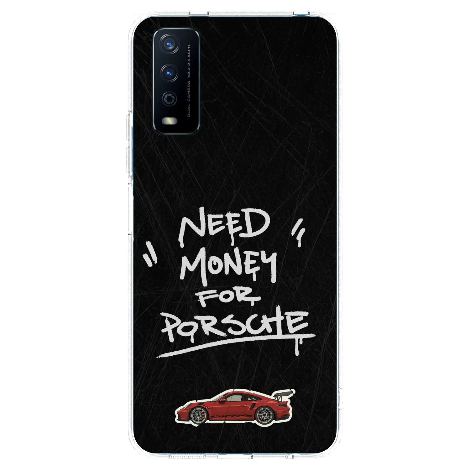 Picasee átlátszó szilikon tok az alábbi mobiltelefonokra Vivo Y11s - Dark Racer