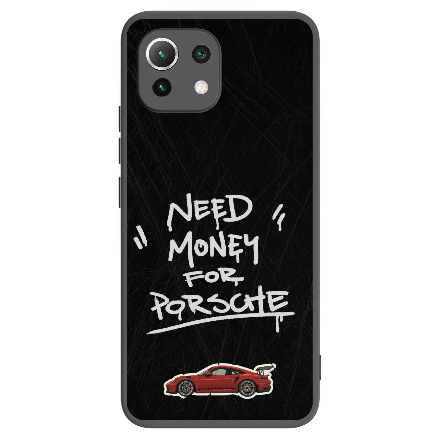 Picasee fekete szilikon tok az alábbi mobiltelefonokra Xiaomi 11 Lite 5G NE - Dark Racer