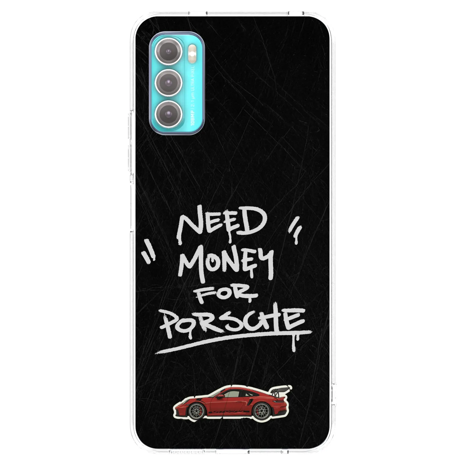 Picasee átlátszó szilikon tok az alábbi mobiltelefonokra Motorola Moto G60 - Dark Racer