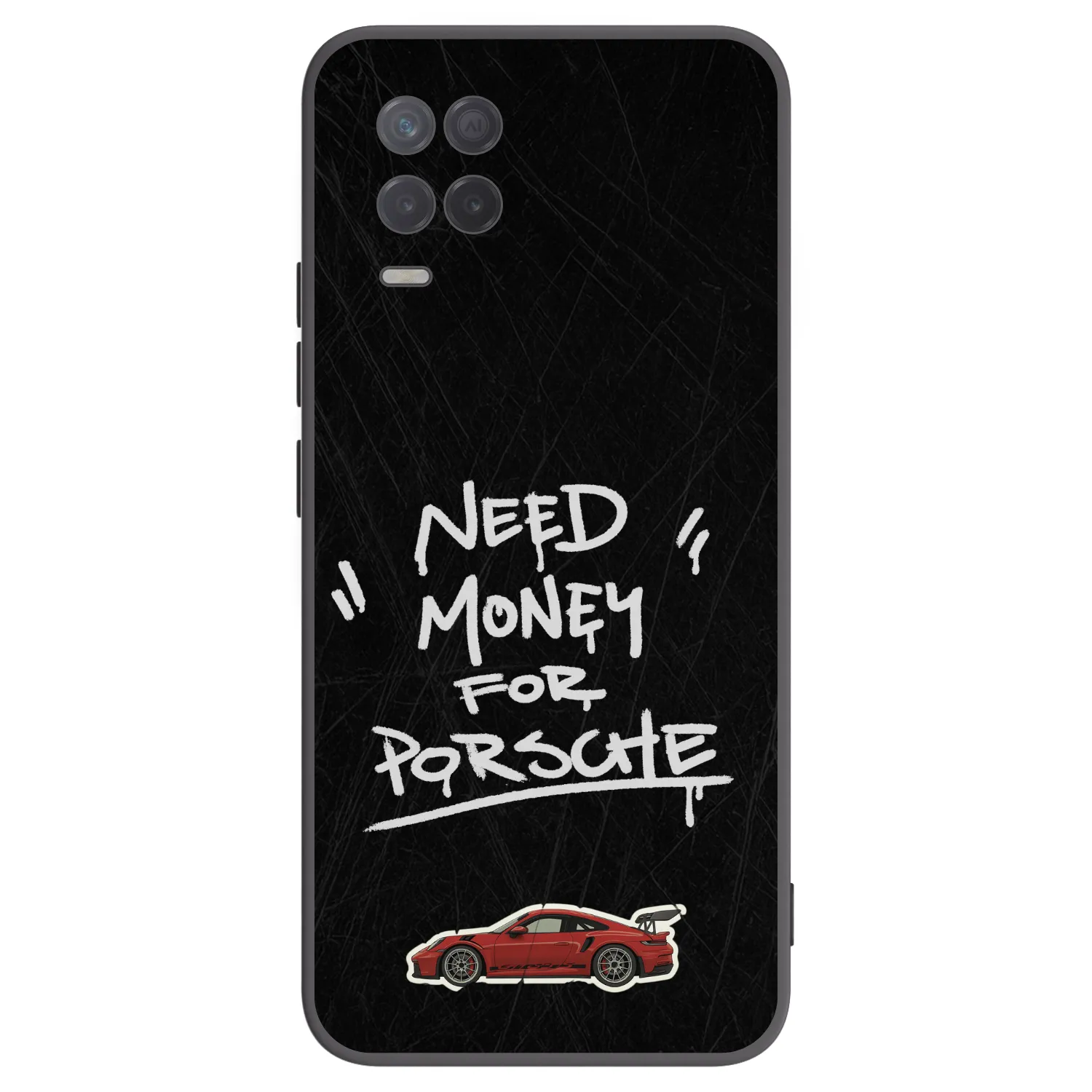 Picasee fekete szilikon tok az alábbi mobiltelefonokra Realme 8 5G - Dark Racer