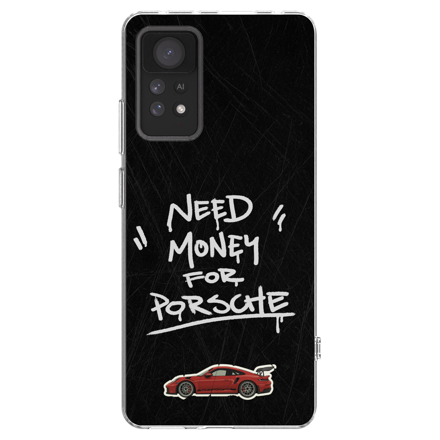 Picasee átlátszó szilikon tok az alábbi mobiltelefonokra Xiaomi Redmi Note 11 Pro 5G - Dark Racer