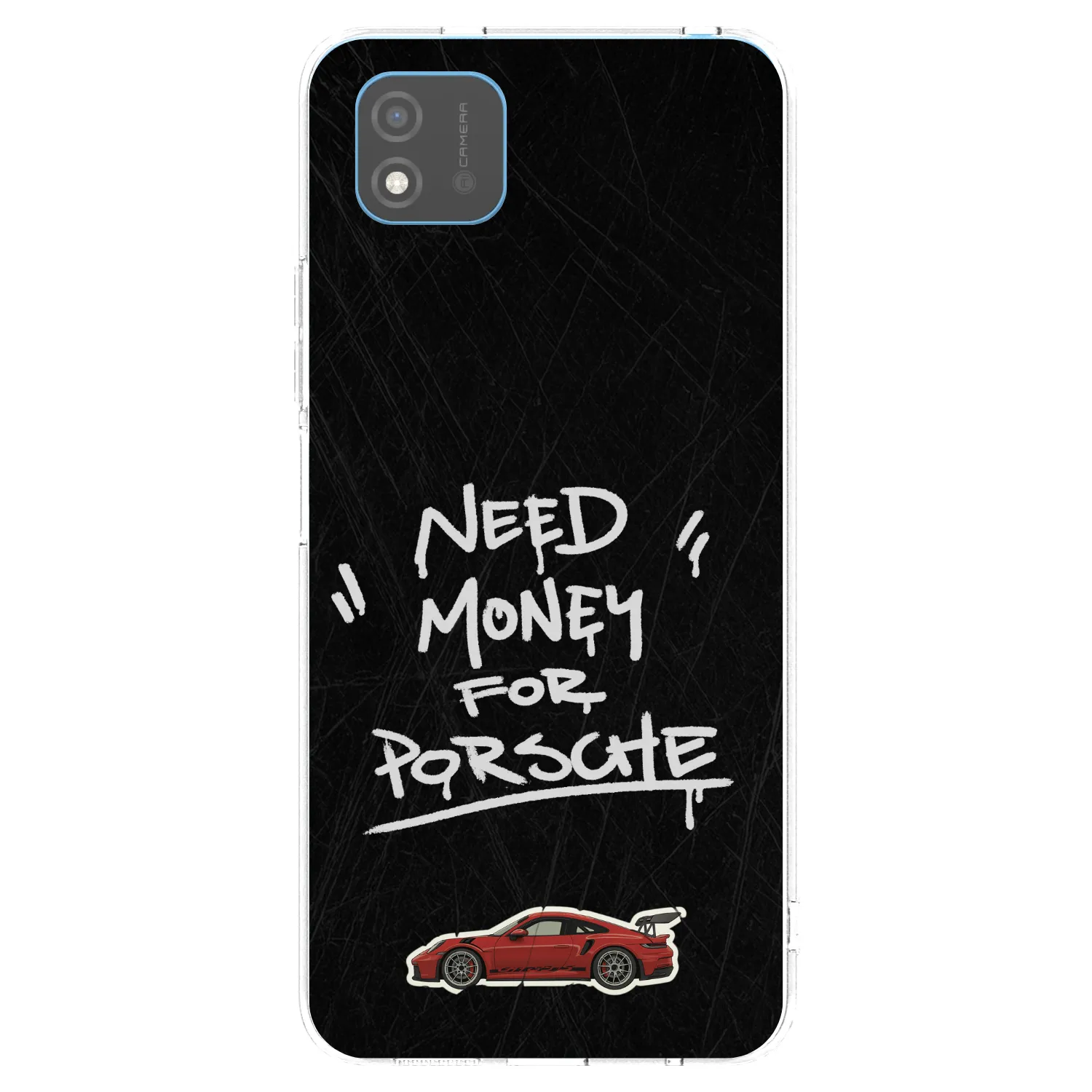 Picasee átlátszó szilikon tok az alábbi mobiltelefonokra Realme C11 (2021) - Dark Racer