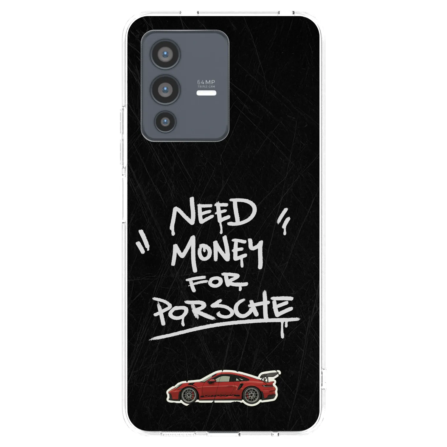 Picasee átlátszó szilikon tok az alábbi mobiltelefonokra Vivo V23 5G - Dark Racer