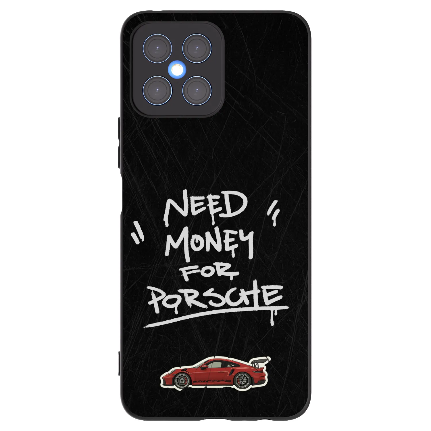 Picasee fekete szilikon tok az alábbi mobiltelefonokra Honor X8 4G - Dark Racer