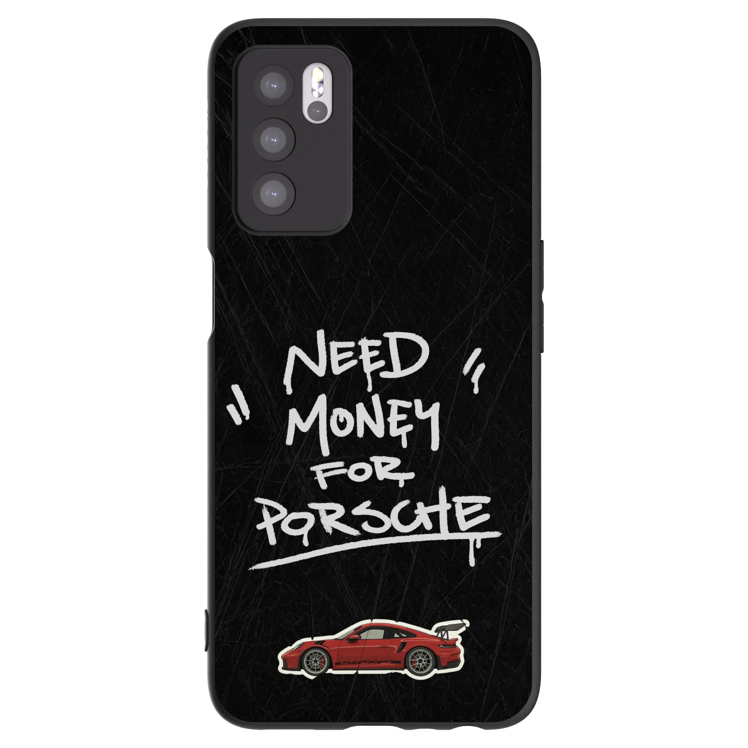 Picasee fekete szilikon tok az alábbi mobiltelefonokra OPPO A16s - Dark Racer