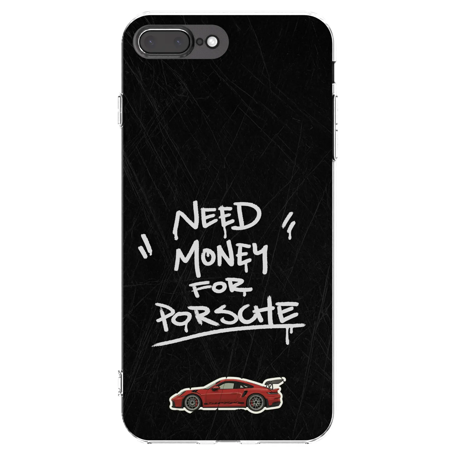 Picasee átlátszó szilikon tok az alábbi mobiltelefonokra Apple iPhone 8 Plus - Dark Racer