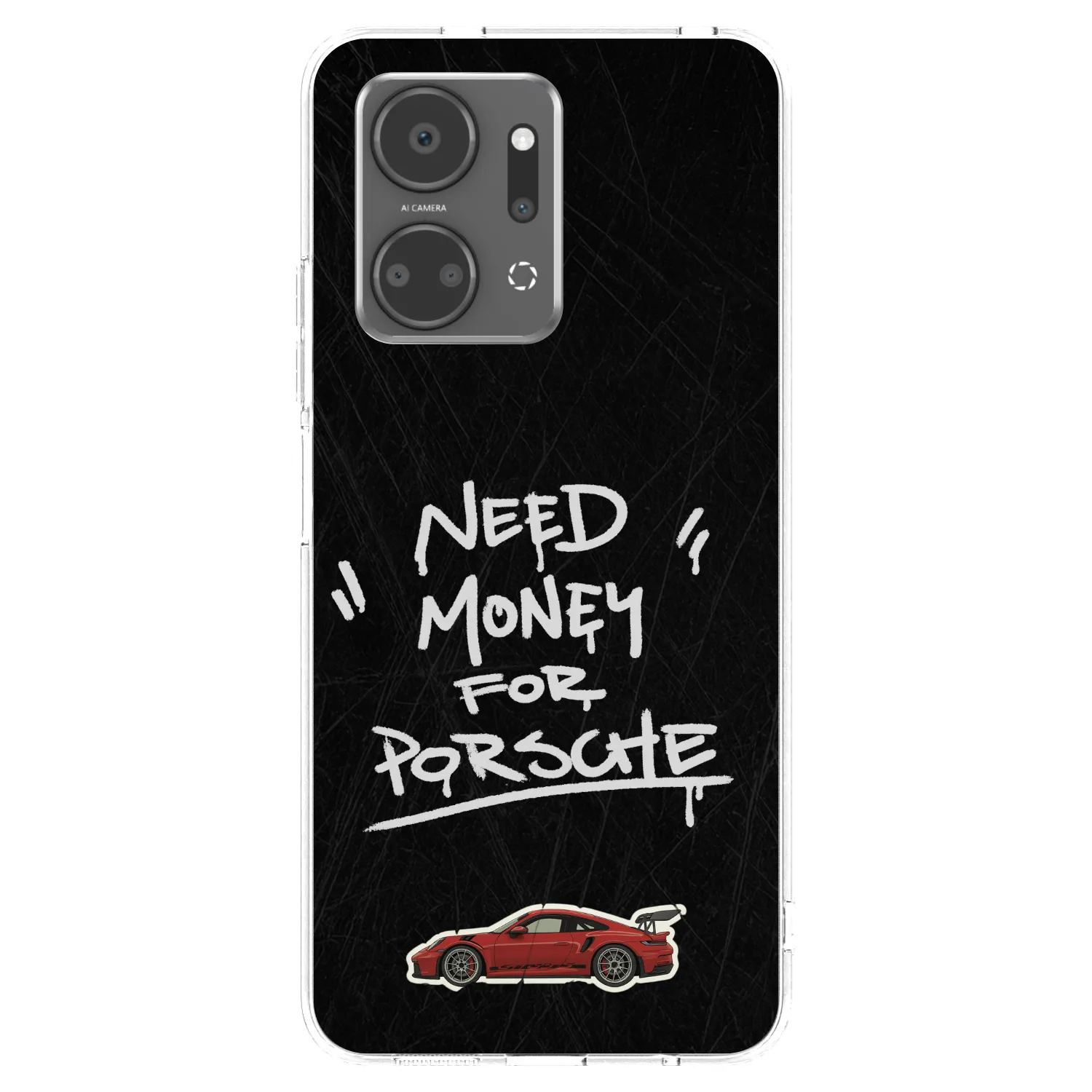 Picasee átlátszó szilikon tok az alábbi mobiltelefonokra Honor X7a - Dark Racer