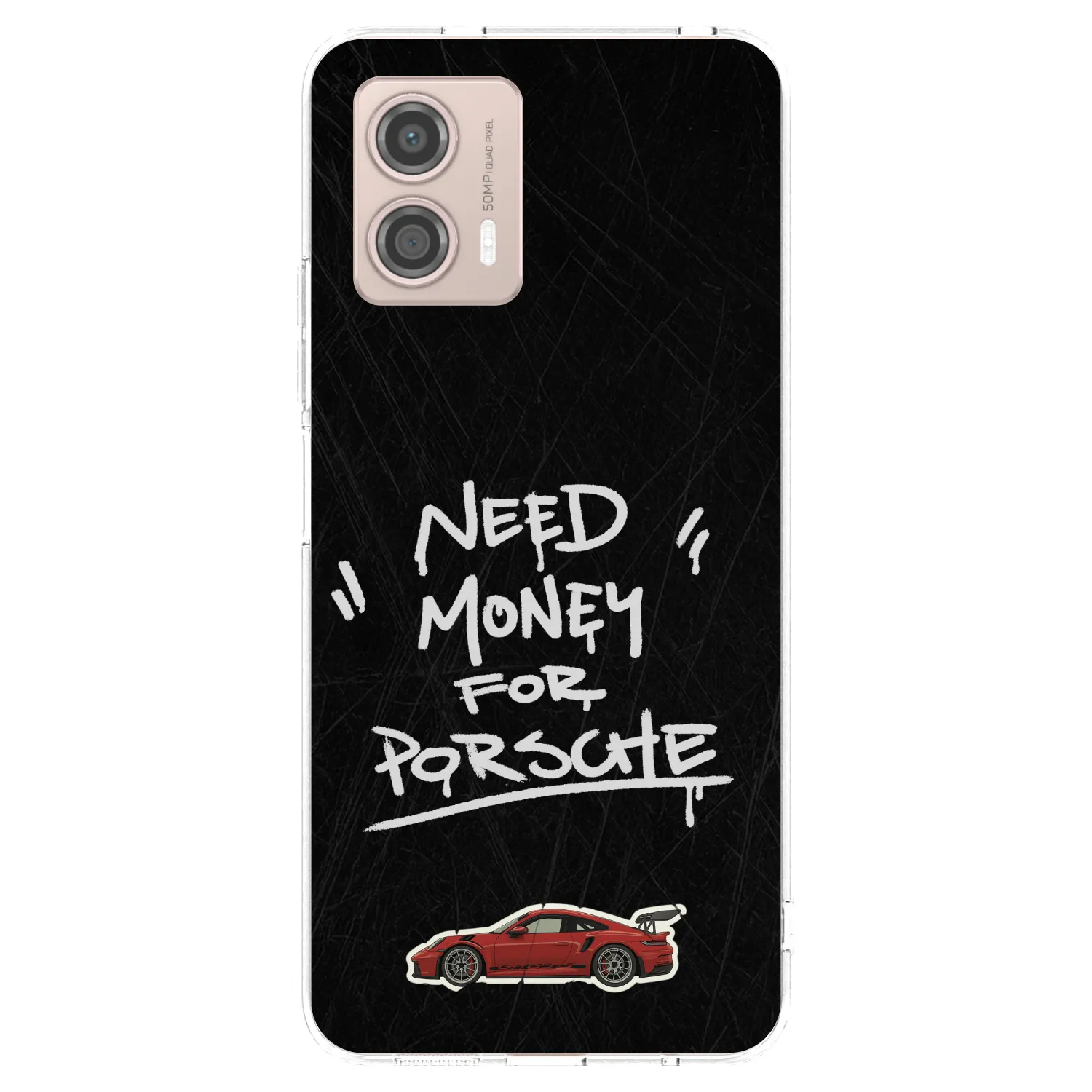 Picasee átlátszó szilikon tok az alábbi mobiltelefonokra Motorola Moto G53 5G - Dark Racer