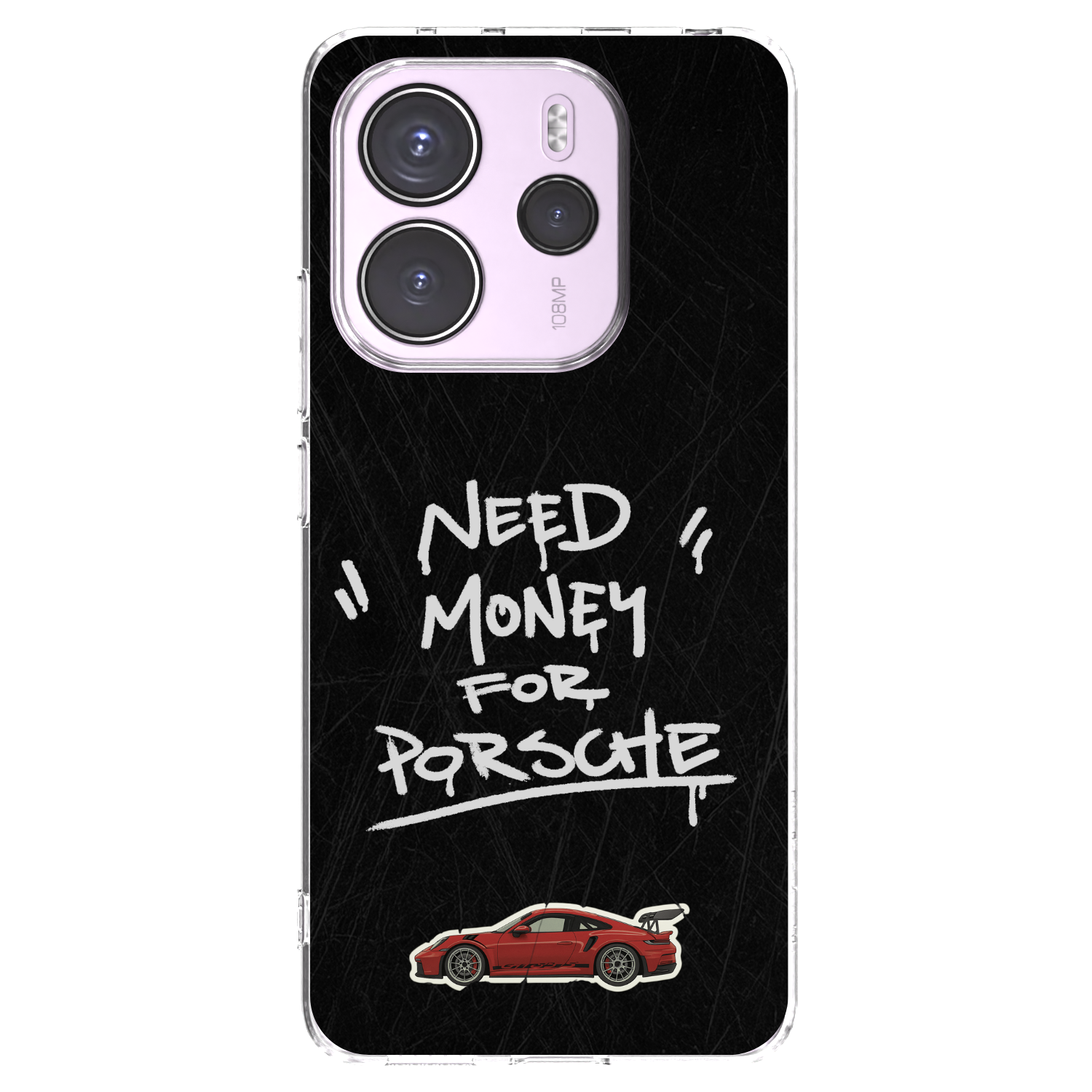 Picasee átlátszó szilikon tok az alábbi mobiltelefonokra Xiaomi Redmi Note 14 4G - Dark Racer