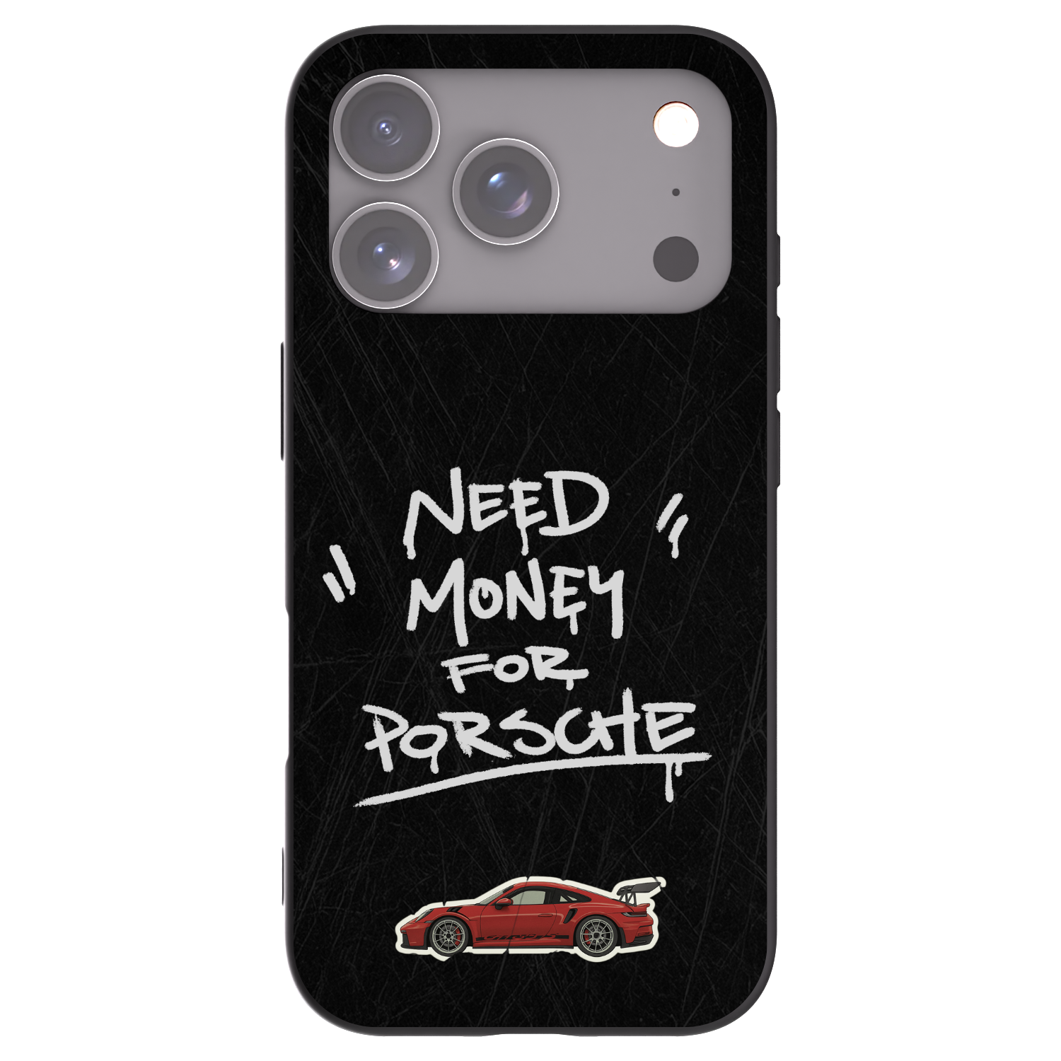 Picasee fekete szilikon tok az alábbi mobiltelefonokra Apple iPhone 17 Pro - Dark Racer