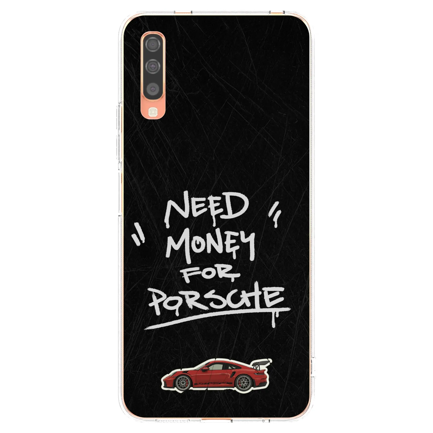 Picasee átlátszó szilikon tok az alábbi mobiltelefonokra Samsung Galaxy A70 A705F - Dark Racer