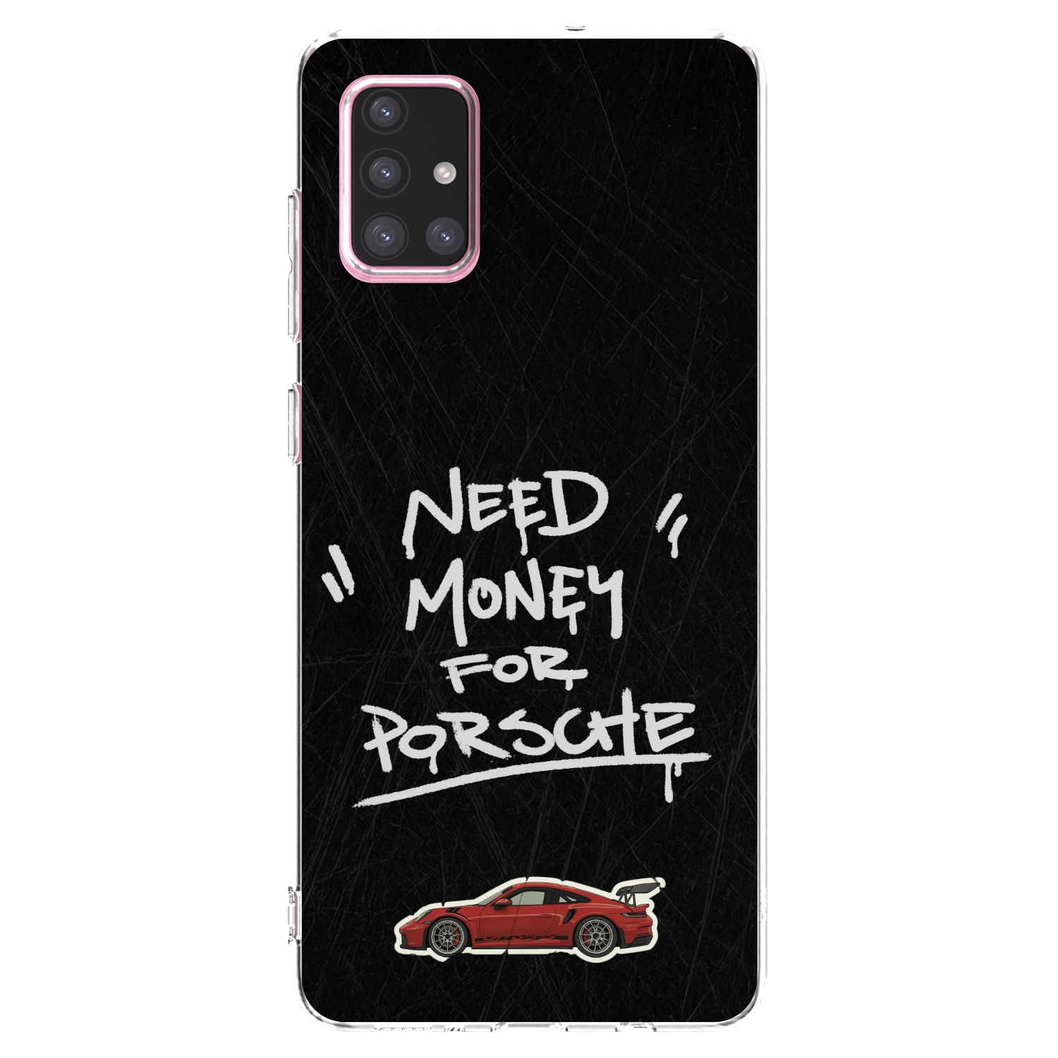 Picasee átlátszó szilikon tok az alábbi mobiltelefonokra Samsung Galaxy A71 A715F - Dark Racer