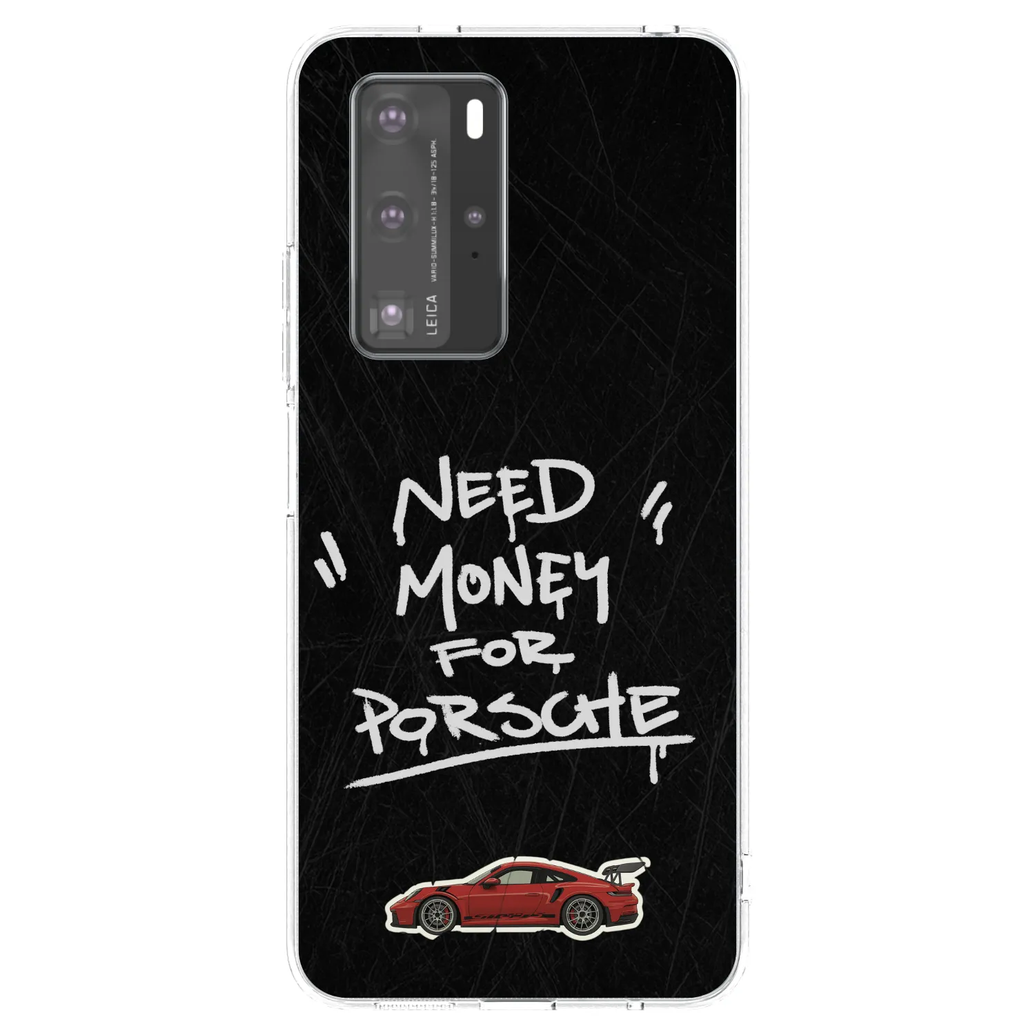 Picasee átlátszó szilikon tok az alábbi mobiltelefonokra Huawei P40 Pro - Dark Racer
