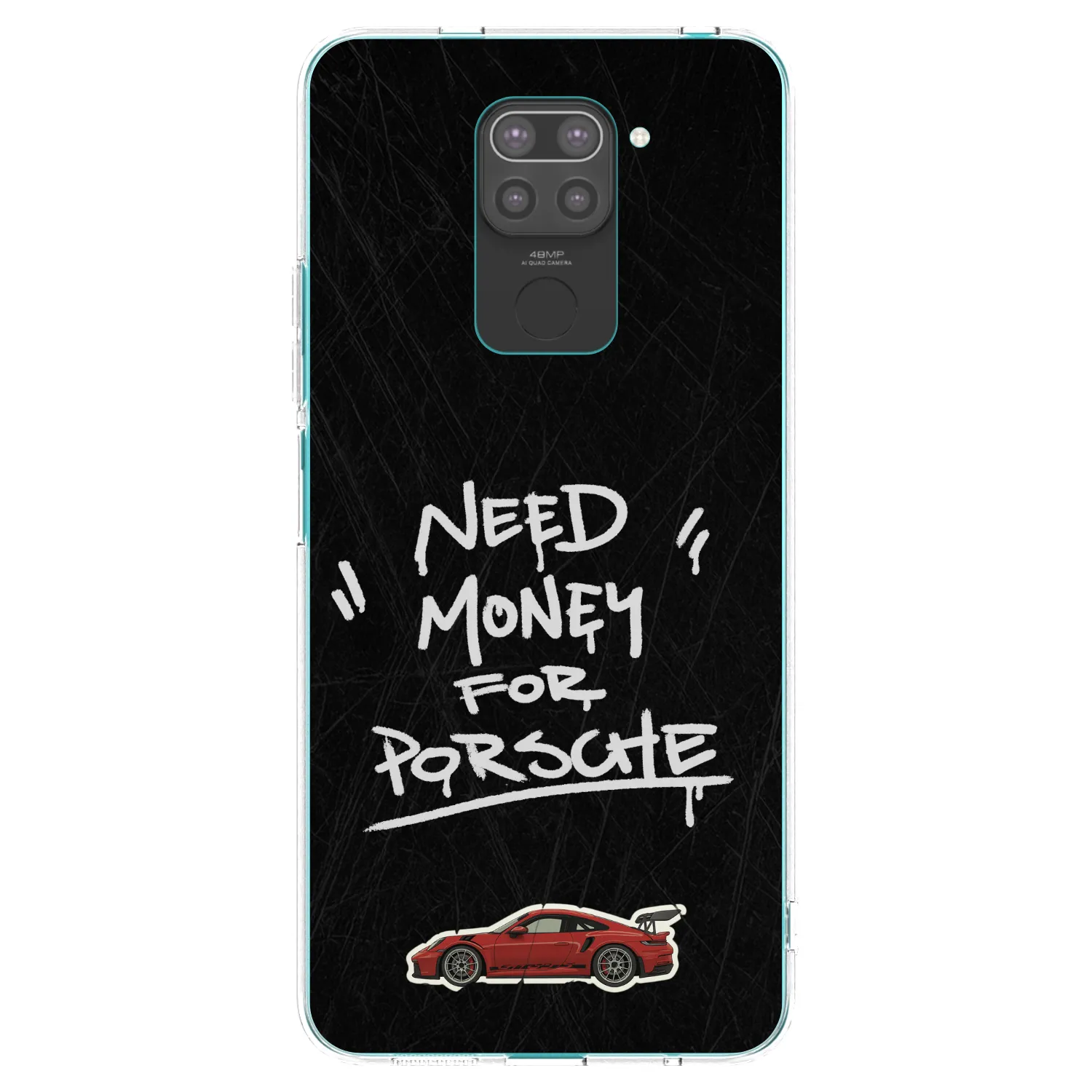 Picasee fekete szilikon tok az alábbi mobiltelefonokra Xiaomi Redmi Note 9 - Dark Racer