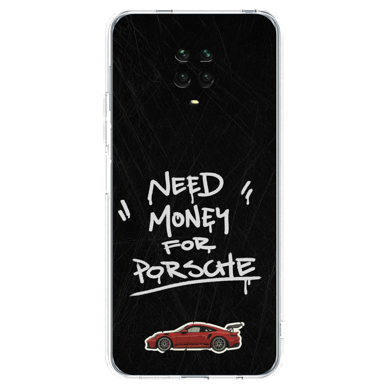 Picasee átlátszó szilikon tok az alábbi mobiltelefonokra Xiaomi Redmi Note 9S - Dark Racer