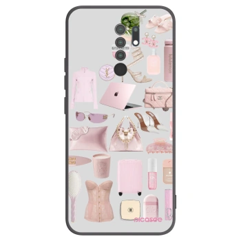 Picasee fekete szilikon tok az alábbi mobiltelefonokra Xiaomi Redmi 9 - Glam Babe