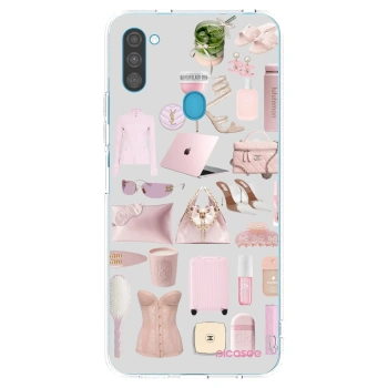 Picasee átlátszó szilikon tok az alábbi mobiltelefonokra Samsung Galaxy M11 - Glam Babe
