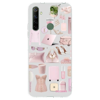 Picasee átlátszó szilikon tok az alábbi mobiltelefonokra Realme 6i - Glam Babe