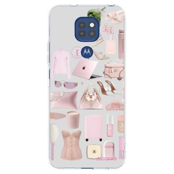 Picasee átlátszó szilikon tok az alábbi mobiltelefonokra Motorola Moto G9 Play - Glam Babe