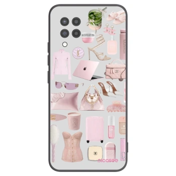 Picasee fekete szilikon tok az alábbi mobiltelefonokra Samsung Galaxy A42 A426B - Glam Babe