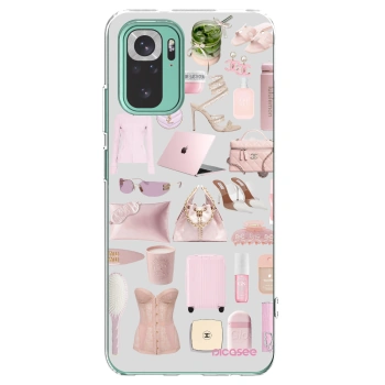 Picasee átlátszó szilikon tok az alábbi mobiltelefonokra Xiaomi Redmi Note 10 Pro - Glam Babe