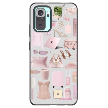 Picasee fekete szilikon tok az alábbi mobiltelefonokra Xiaomi Redmi Note 10 Pro - Glam Babe