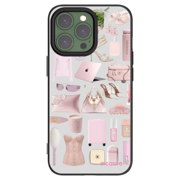 Picasee fekete szilikon tok az alábbi mobiltelefonokra Apple iPhone 13 Pro - Glam Babe