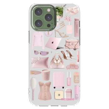 Picasee átlátszó szilikon tok az alábbi mobiltelefonokra Apple iPhone 13 Pro Max - Glam Babe