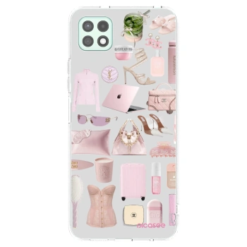 Picasee átlátszó szilikon tok az alábbi mobiltelefonokra Samsung Galaxy A22 A226B 5G - Glam Babe