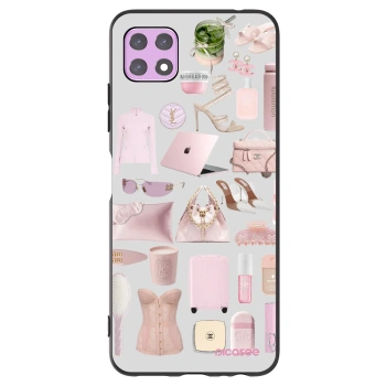 Picasee fekete szilikon tok az alábbi mobiltelefonokra Samsung Galaxy A22 A226B 5G - Glam Babe