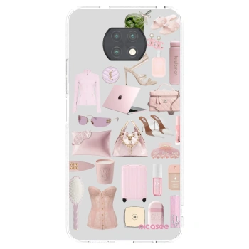 Picasee átlátszó szilikon tok az alábbi mobiltelefonokra Xiaomi Redmi Note 9T - Glam Babe