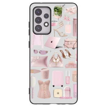Picasee fekete szilikon tok az alábbi mobiltelefonokra Samsung Galaxy A52s 5G A528B - Glam Babe