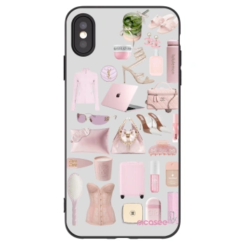 Picasee fekete szilikon tok az alábbi mobiltelefonokra Apple iPhone XS Max - Glam Babe