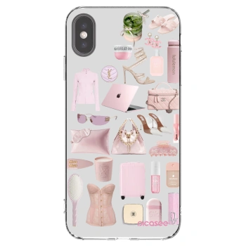 Picasee átlátszó szilikon tok az alábbi mobiltelefonokra Apple iPhone XS Max - Glam Babe